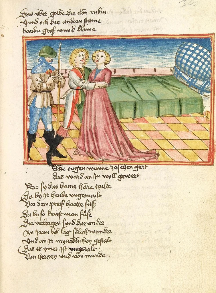 An illustration from Die Heidin, 1470, leaf 79