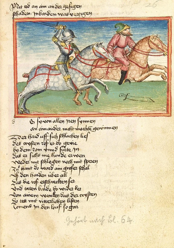 An illustration from Die Heidin, 1470, leaf 127