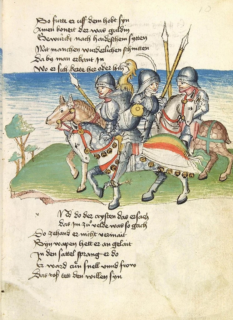 An illustration from Die Heidin, 1470, leaf 23