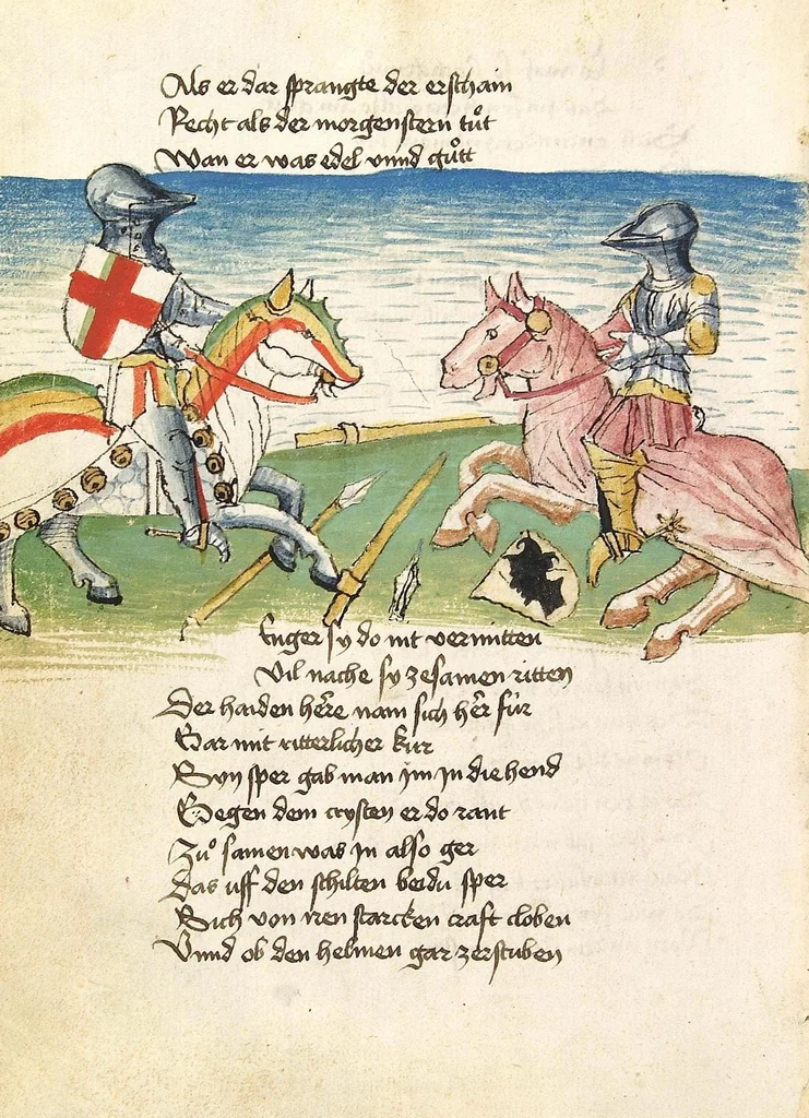 An illustration from Die Heidin, 1470, leaf 26
