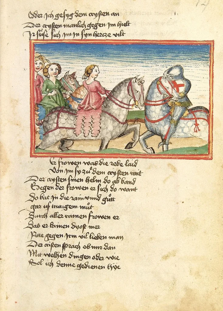 An illustration from Die Heidin, 1470, leaf 31