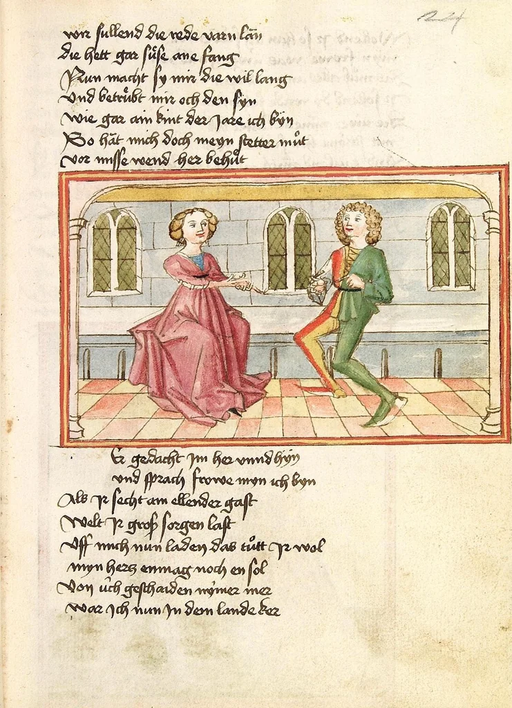 An illustration from Die Heidin, 1470, leaf 51