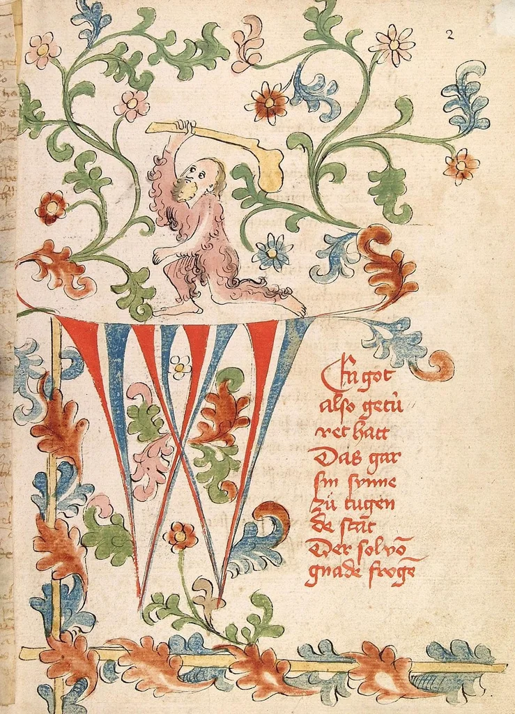 An illustration from Flore und Blanscheflur, 1442, leaf 19