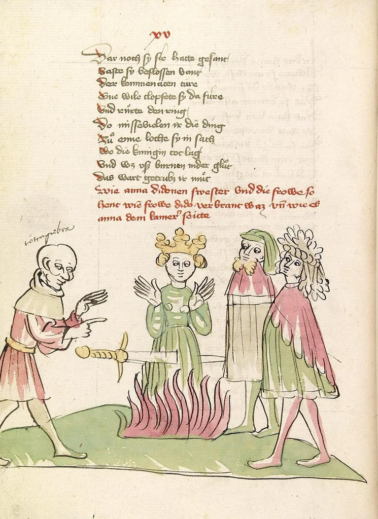 An illustration from Eneas, 1419, leaf 114