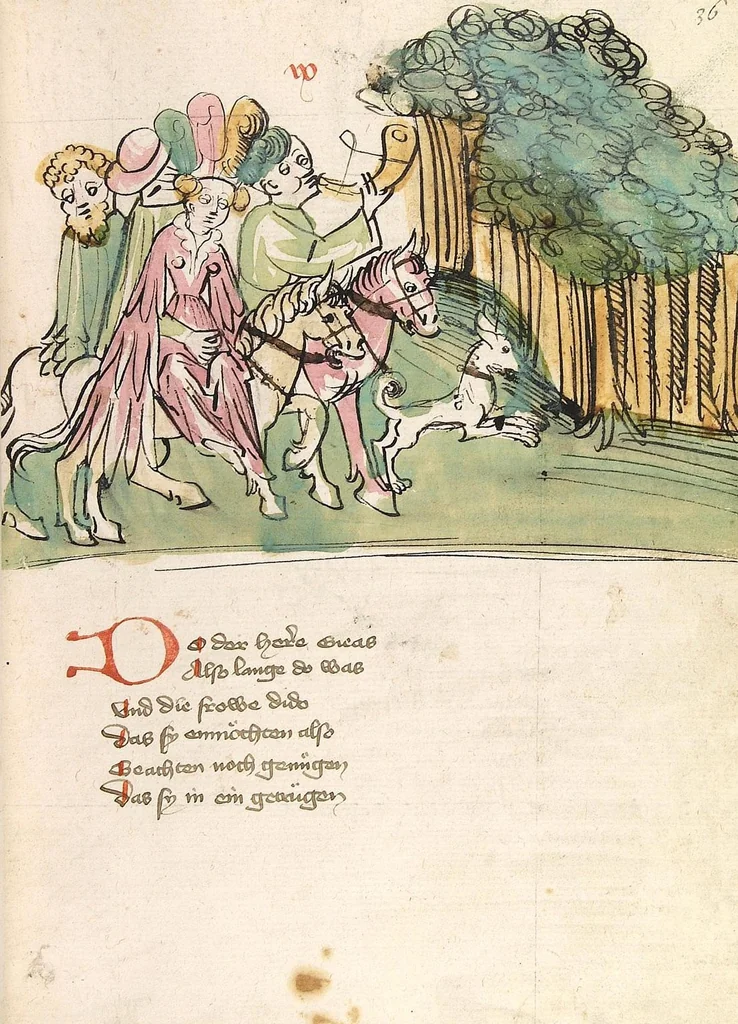 An illustration from Eneas, 1419, leaf 79