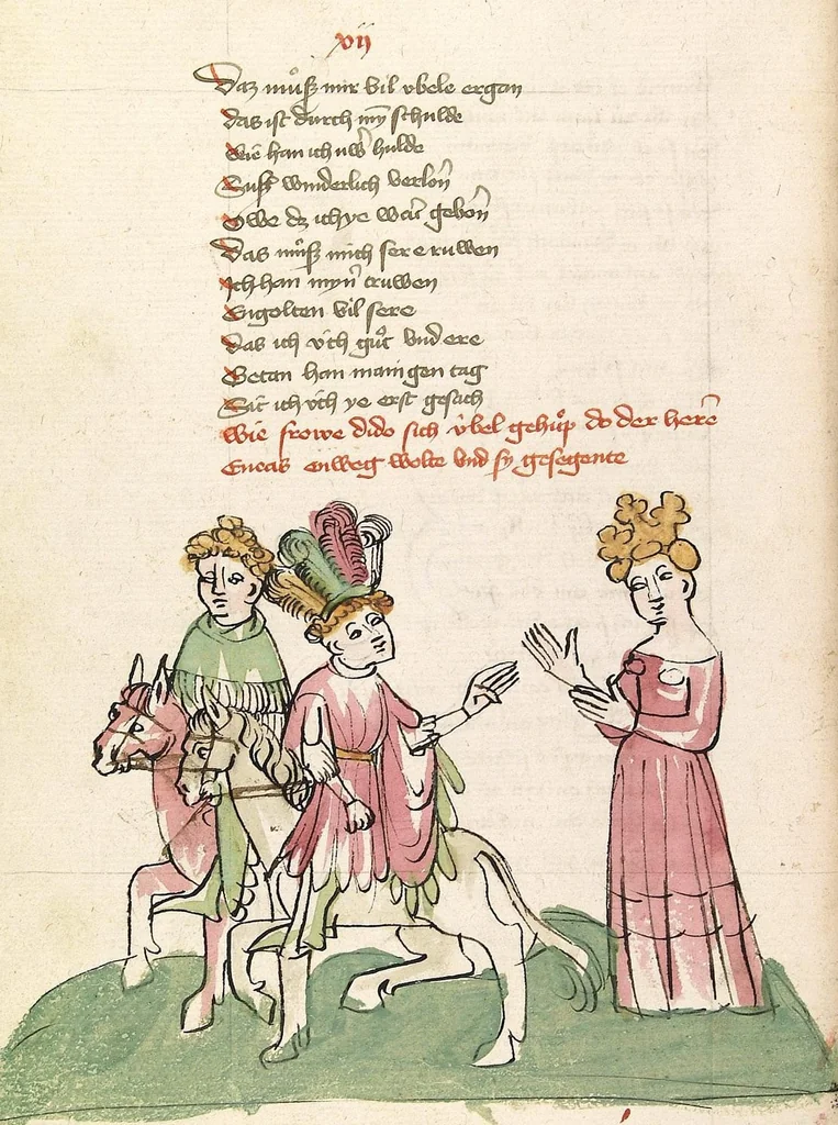 An illustration from Eneas, 1419, leaf 96
