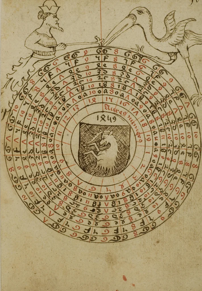 An illustration from Medizinisch-astronomisch-astrologische Sammelhandschrift, 1459, leaf 23