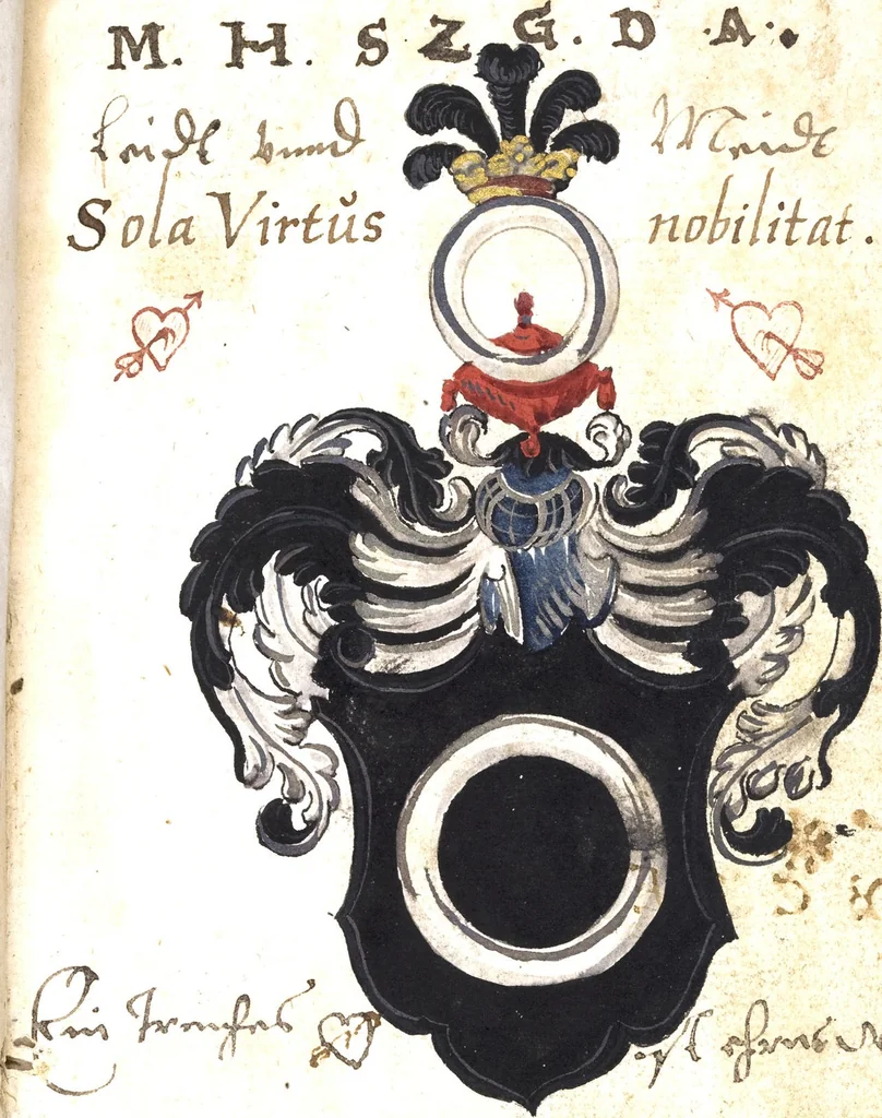 An illustration from Stammbuch, 1587, leaf 21
