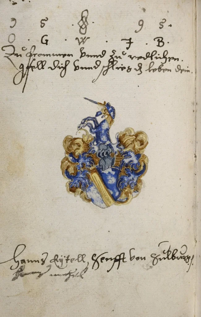 An illustration from Stammbuch, 1587, leaf 300