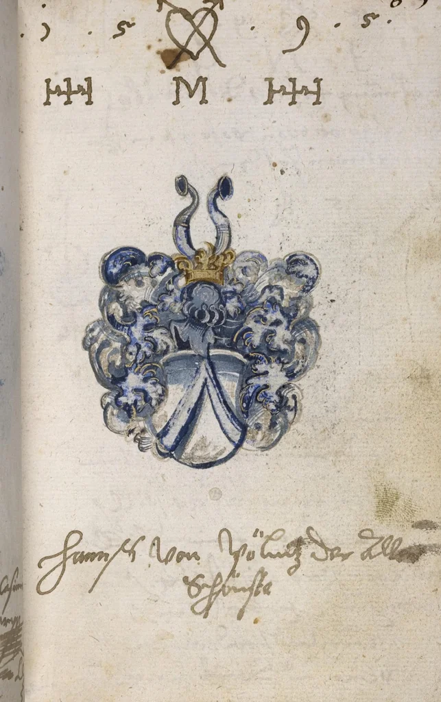 An illustration from Stammbuch, 1587, leaf 357