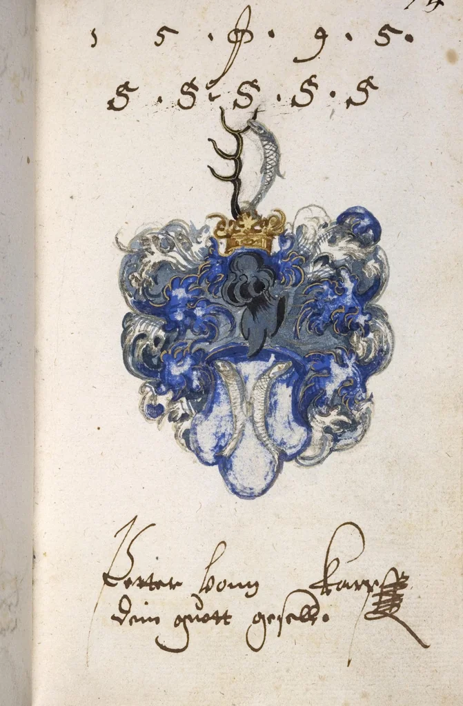 An illustration from Stammbuch, 1587, leaf 383