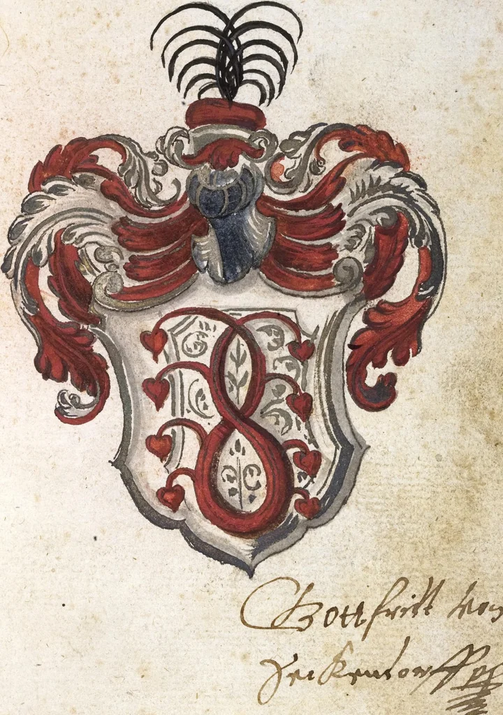 An illustration from Stammbuch, 1587, leaf 43