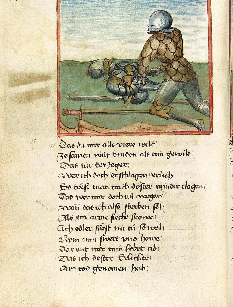 An illustration from Sigenot, 1470, leaf 112