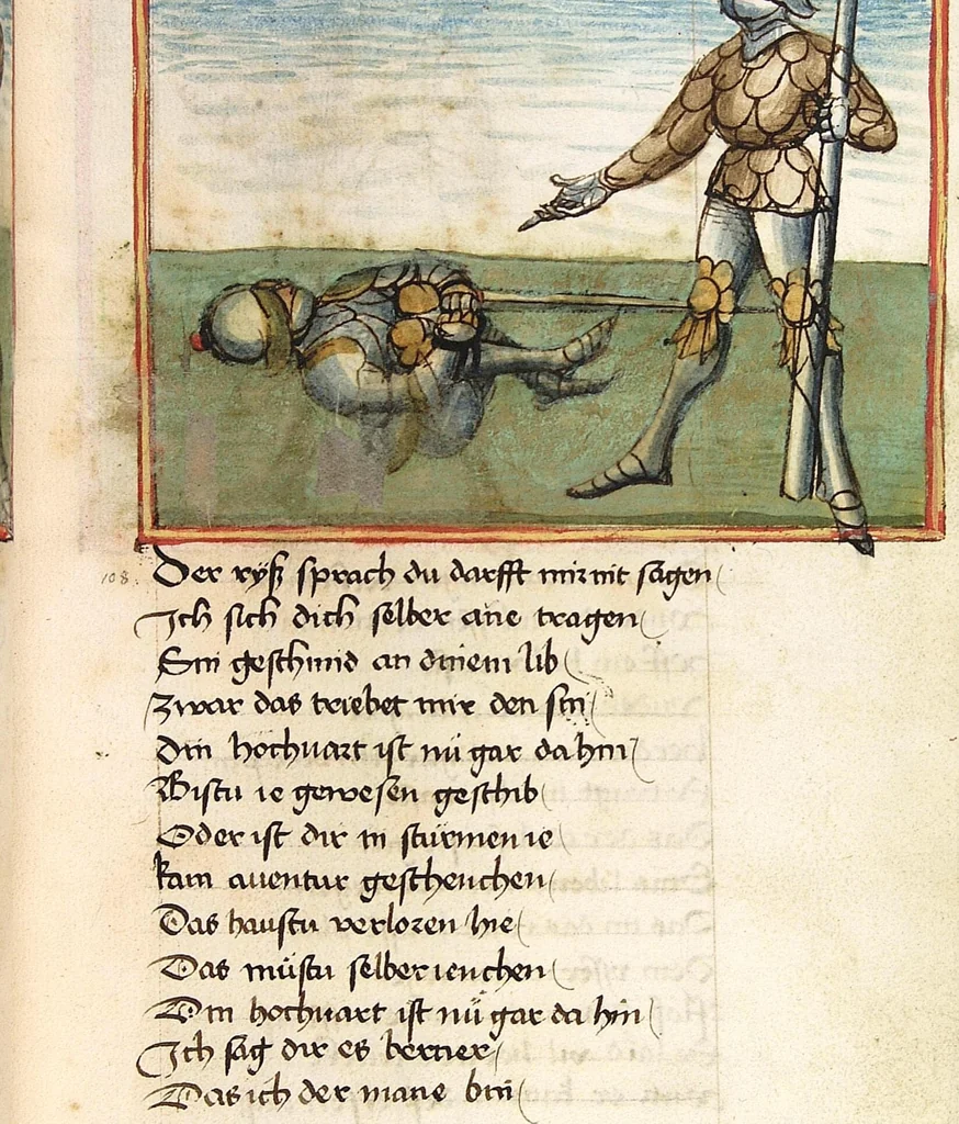 An illustration from Sigenot, 1470, leaf 115