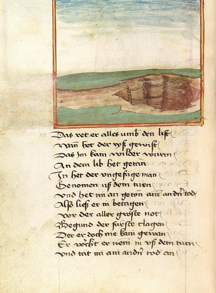 An illustration from Sigenot, 1470, leaf 122
