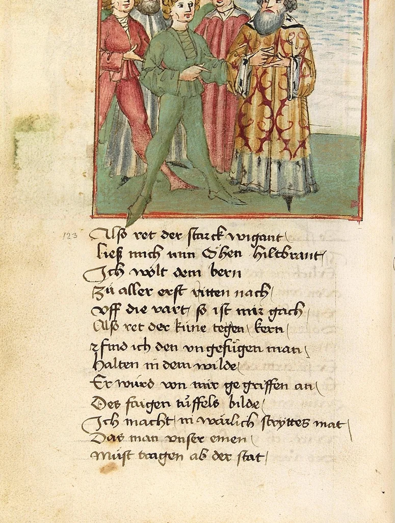 An illustration from Sigenot, 1470, leaf 130