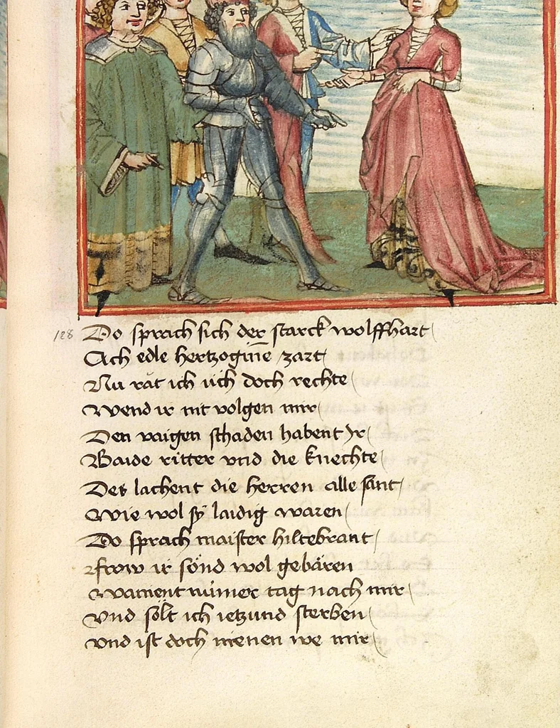 An illustration from Sigenot, 1470, leaf 135