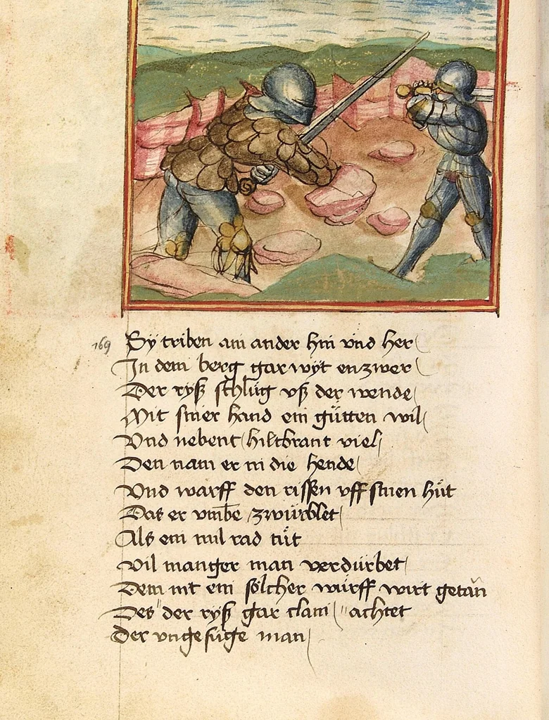 An illustration from Sigenot, 1470, leaf 176