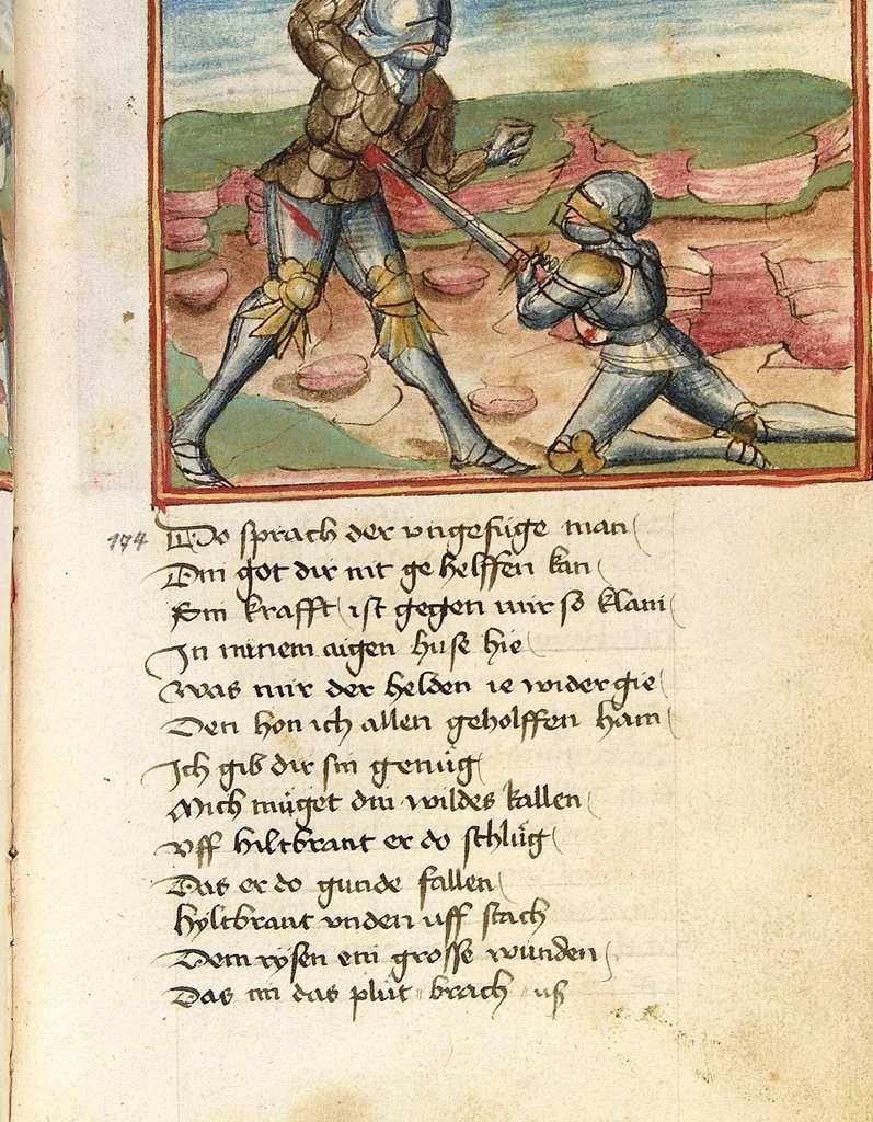 An illustration from Sigenot, 1470, leaf 181