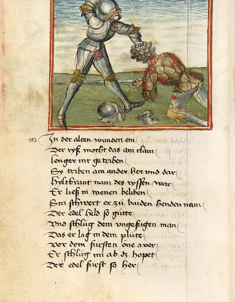 An illustration from Sigenot, 1470, leaf 190