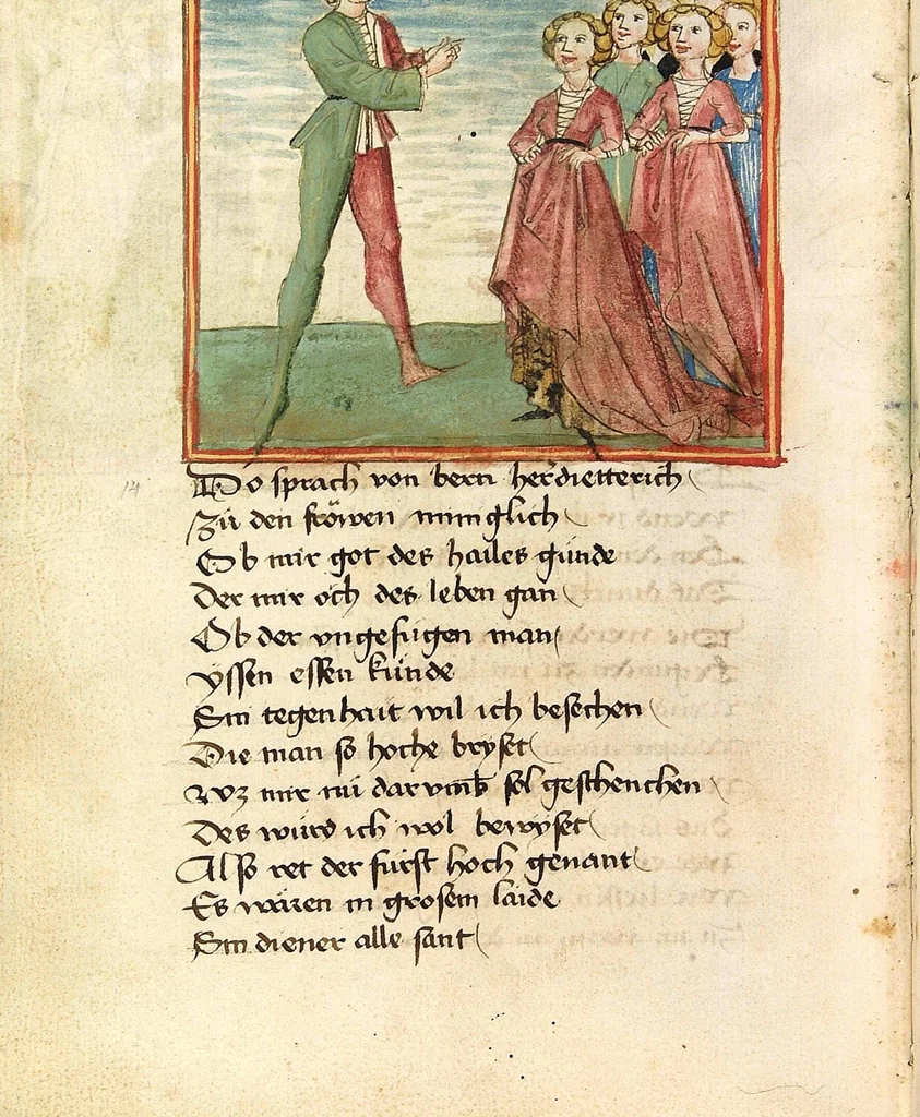 An illustration from Sigenot, 1470, leaf 20