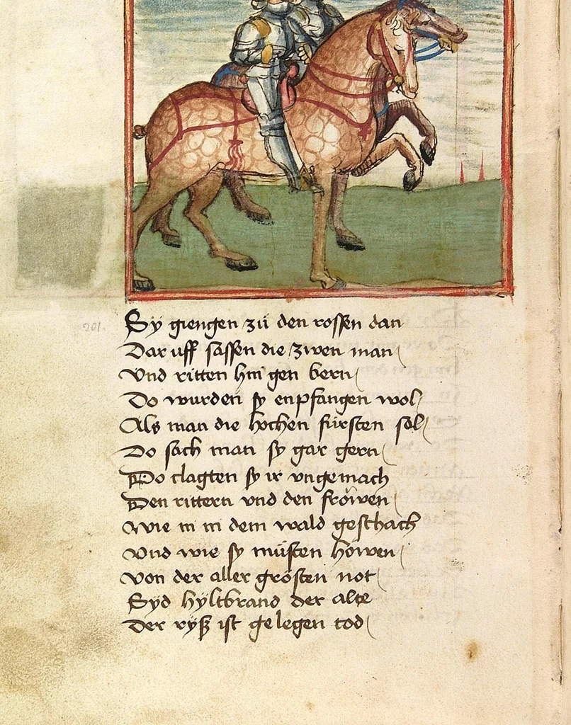 An illustration from Sigenot, 1470, leaf 208