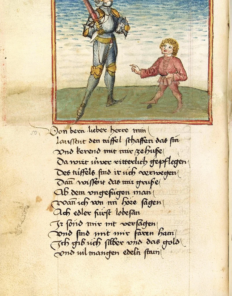 An illustration from Sigenot, 1470, leaf 56