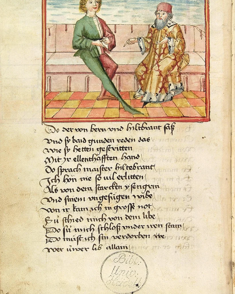 An illustration from Sigenot, 1470, leaf 8