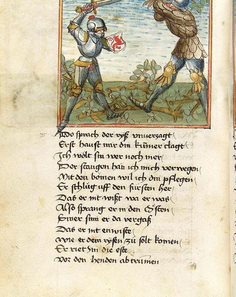 An illustration from Sigenot, 1470, leaf 82