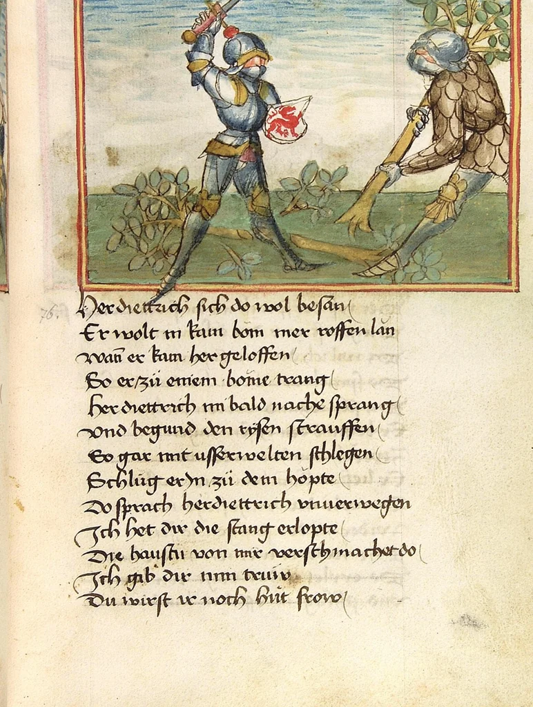 An illustration from Sigenot, 1470, leaf 83