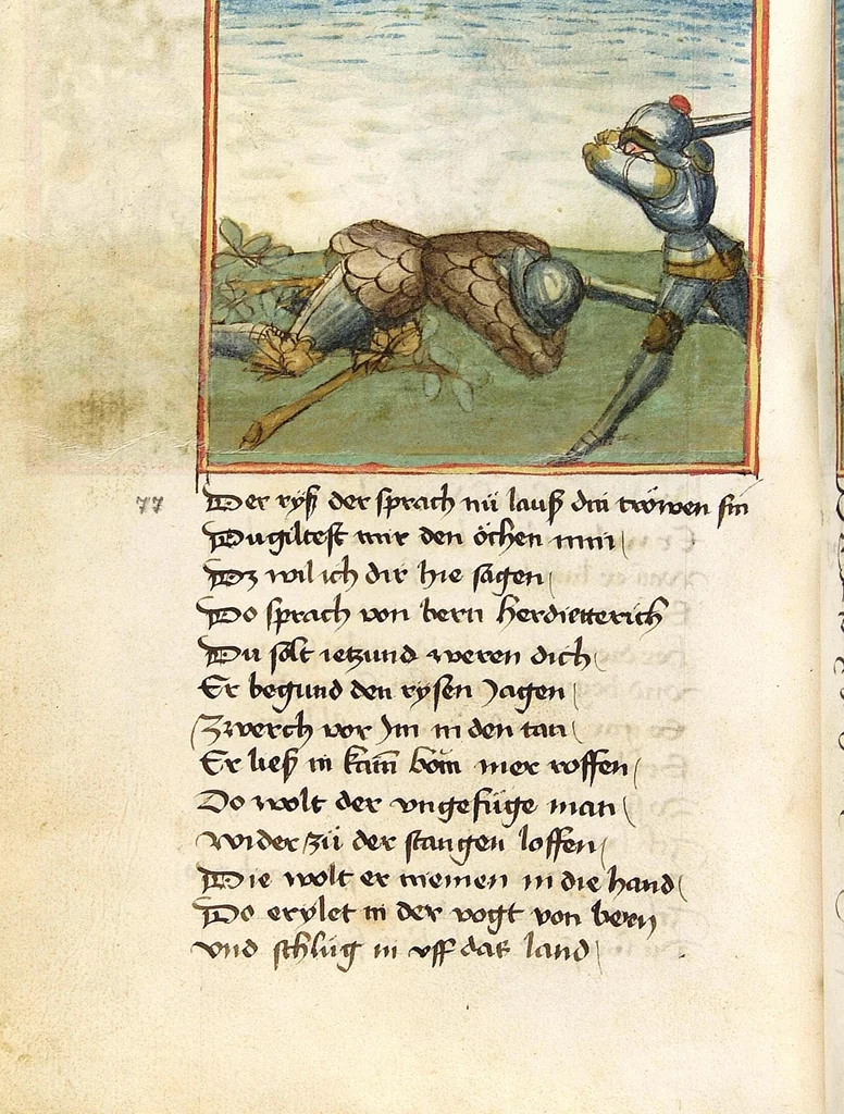 An illustration from Sigenot, 1470, leaf 84