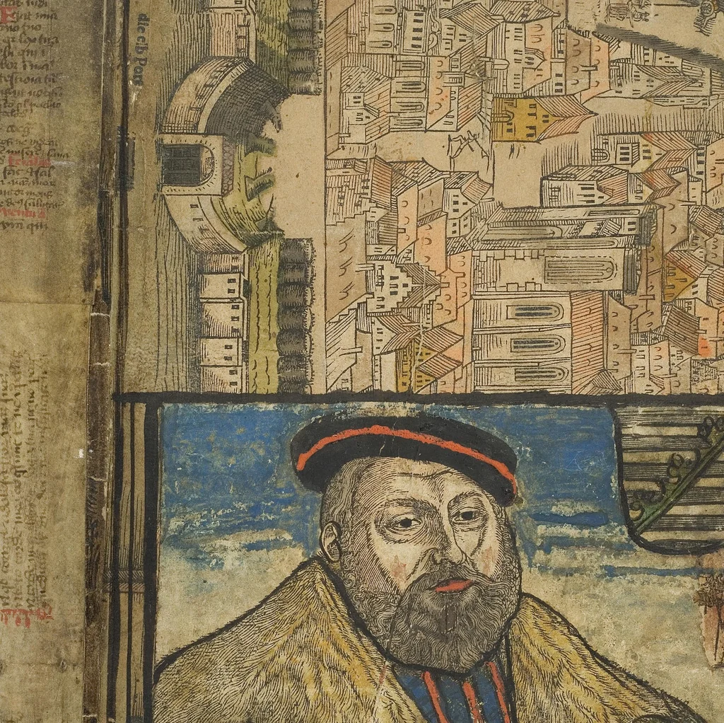 An illustration from Berichte und Dichtung über Herzog Johann Friedrich I. von Sachsen, 1555, leaf 1