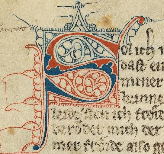 An illustration from Große Heidelberger Liederhandschrift (Codex Manesse), 1300, leaf 10