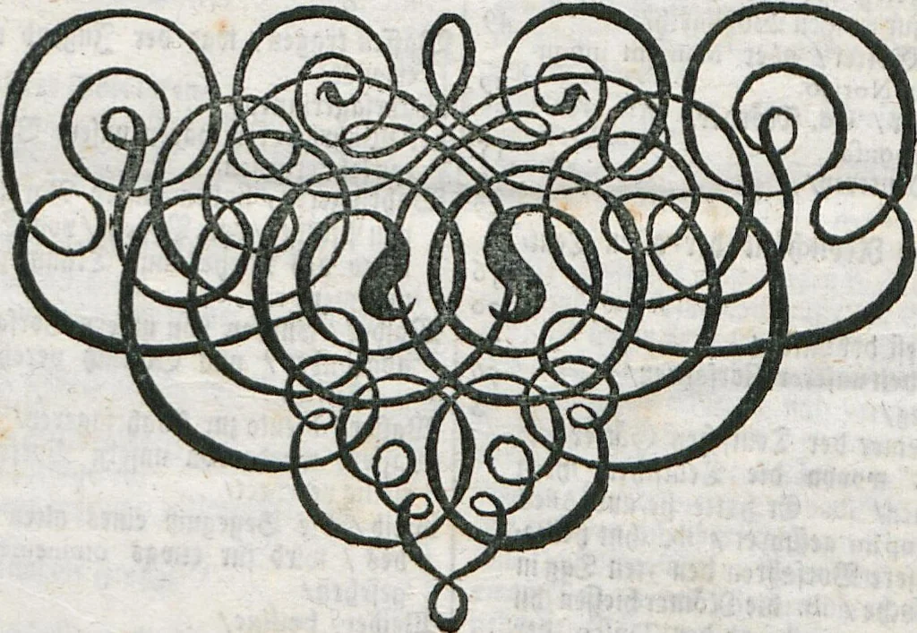An illustration from Antiqvitates Gentilismi Nordgaviensis: Das ist, Kurtzer, doch gründlicher Bericht Von dem Heydenthum Der alten Nordgauer, 1734, leaf 137