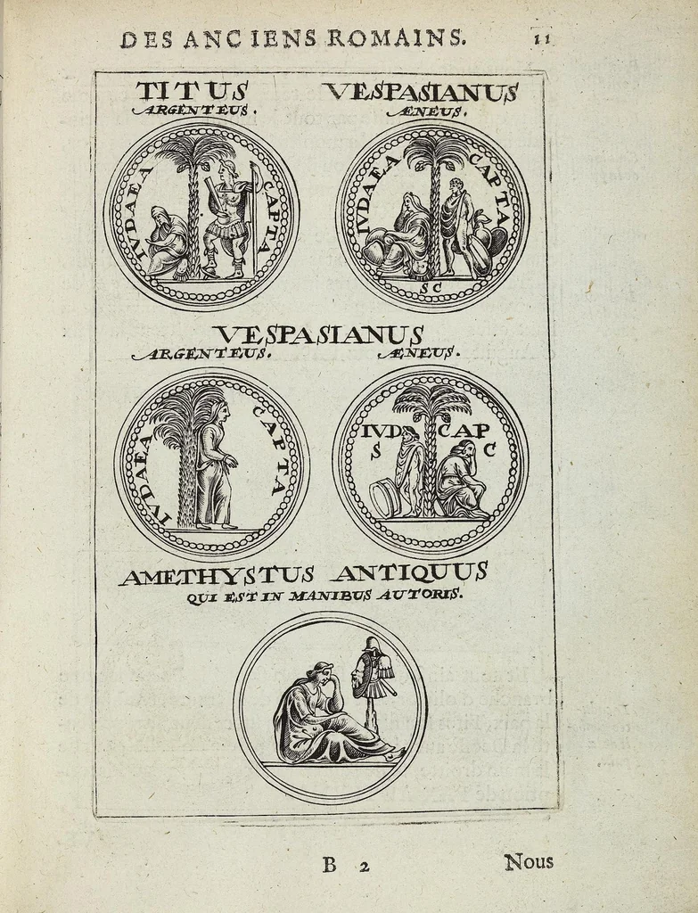 An illustration from Discovrs De La Religion Des Anciens Romains, 1672, leaf 12