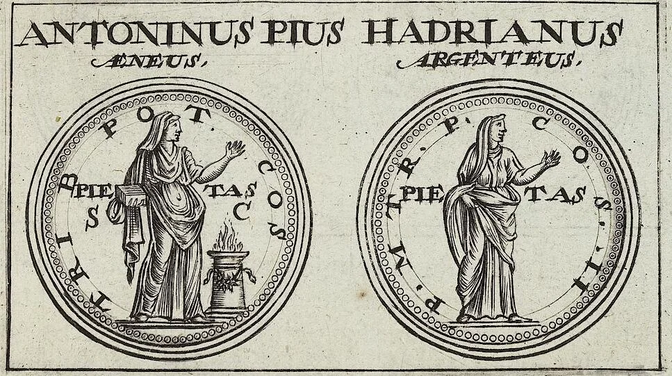 An illustration from Discovrs De La Religion Des Anciens Romains, 1672, leaf 122