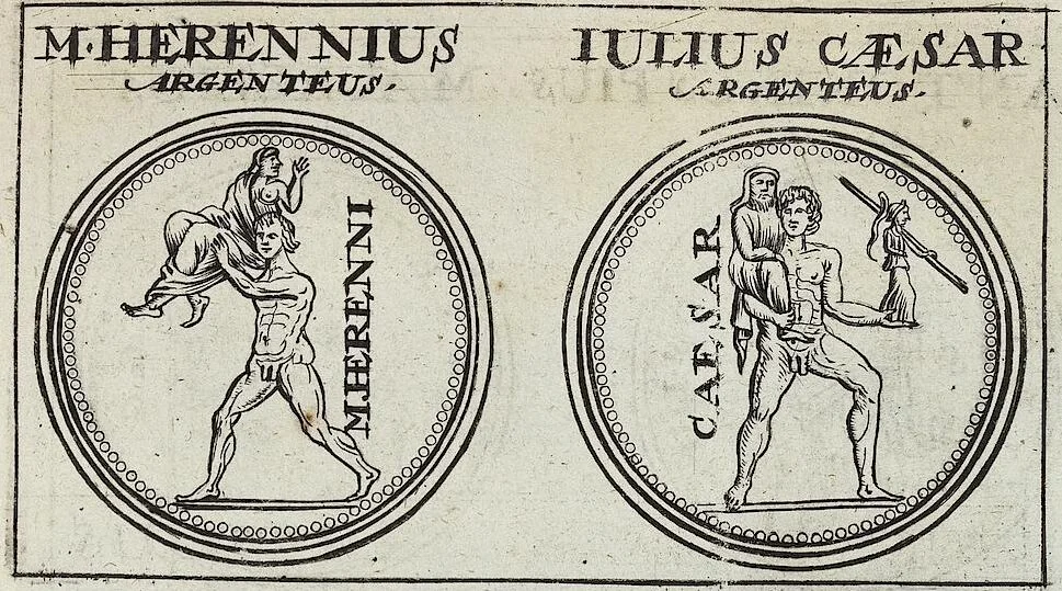 An illustration from Discovrs De La Religion Des Anciens Romains, 1672, leaf 124