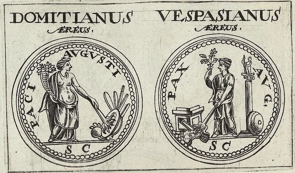 An illustration from Discovrs De La Religion Des Anciens Romains, 1672, leaf 13