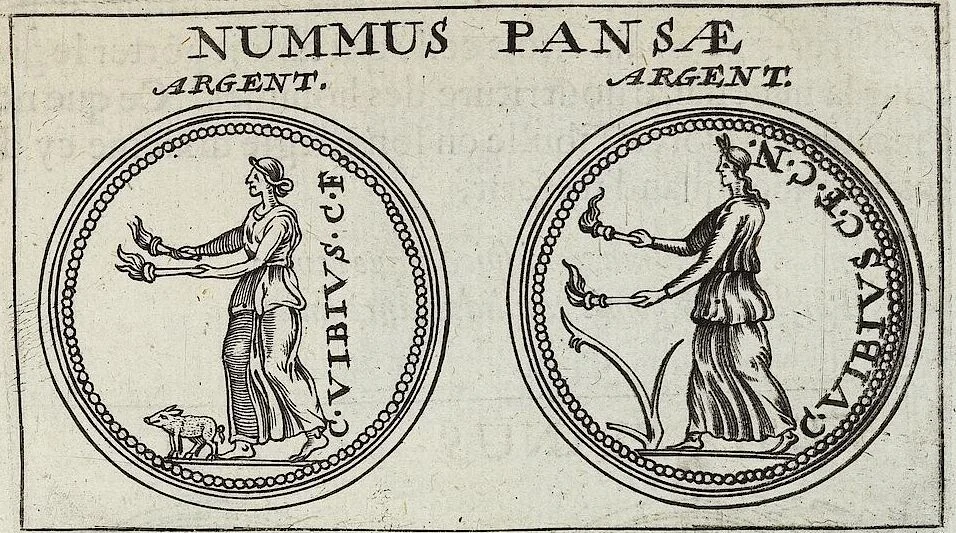 An illustration from Discovrs De La Religion Des Anciens Romains, 1672, leaf 132