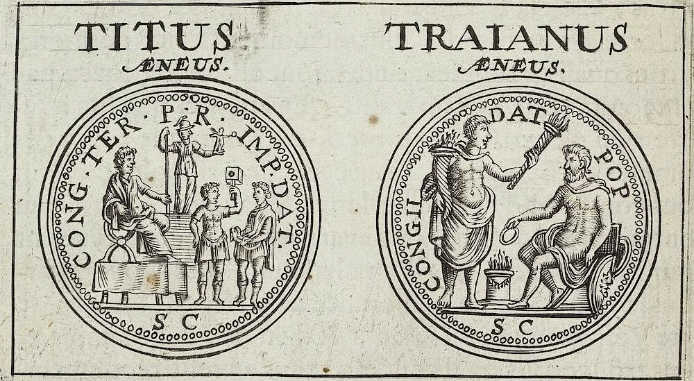 An illustration from Discovrs De La Religion Des Anciens Romains, 1672, leaf 139