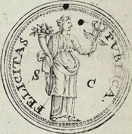 An illustration from Discovrs De La Religion Des Anciens Romains, 1672, leaf 155
