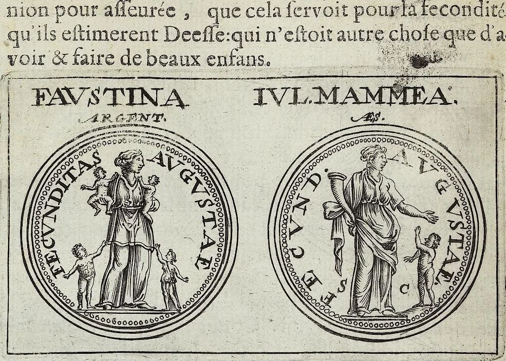 An illustration from Discovrs De La Religion Des Anciens Romains, 1672, leaf 159