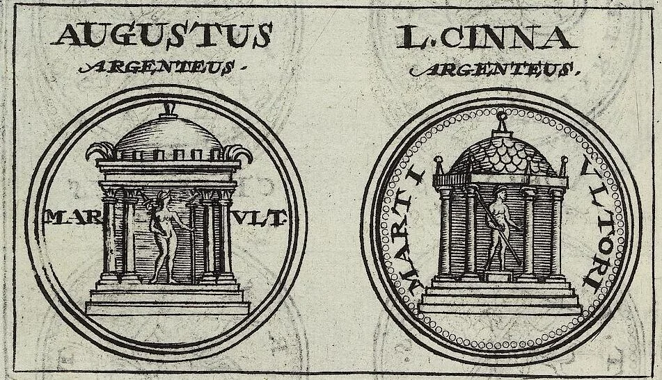 An illustration from Discovrs De La Religion Des Anciens Romains, 1672, leaf 207