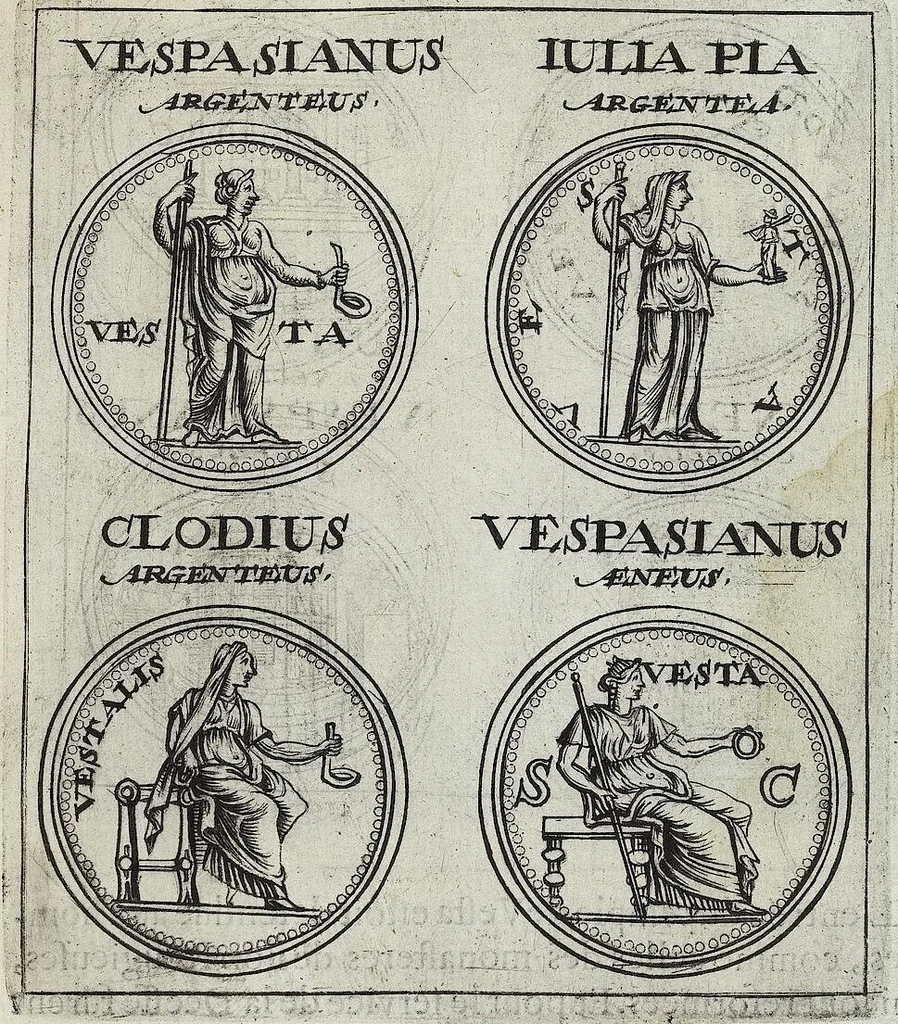 An illustration from Discovrs De La Religion Des Anciens Romains, 1672, leaf 216