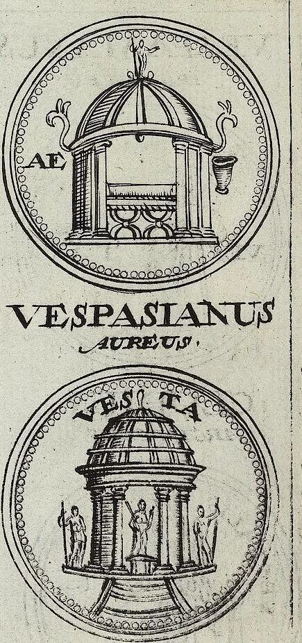 An illustration from Discovrs De La Religion Des Anciens Romains, 1672, leaf 217