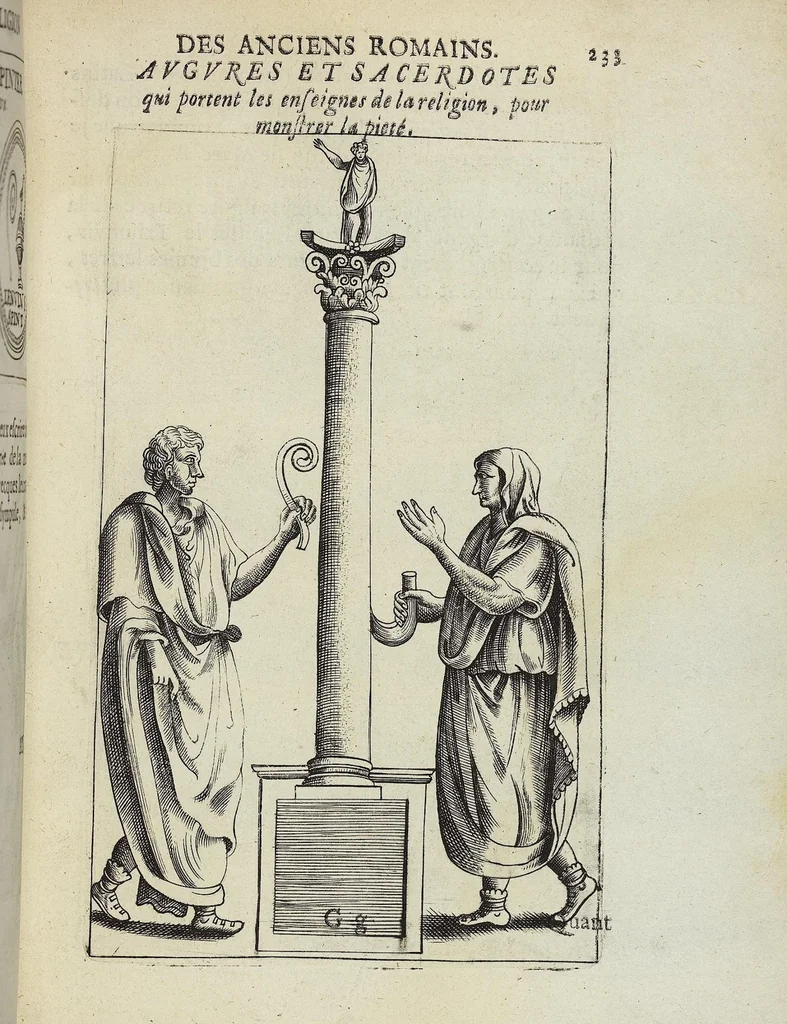 An illustration from Discovrs De La Religion Des Anciens Romains, 1672, leaf 234