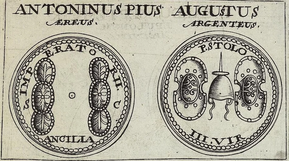 An illustration from Discovrs De La Religion Des Anciens Romains, 1672, leaf 240