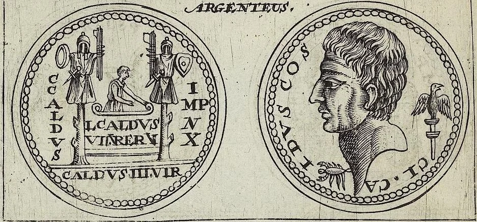 An illustration from Discovrs De La Religion Des Anciens Romains, 1672, leaf 241