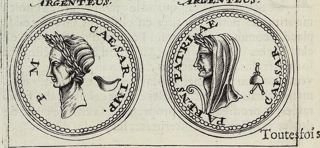 An illustration from Discovrs De La Religion Des Anciens Romains, 1672, leaf 243