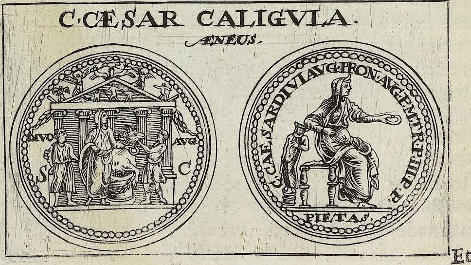 An illustration from Discovrs De La Religion Des Anciens Romains, 1672, leaf 247